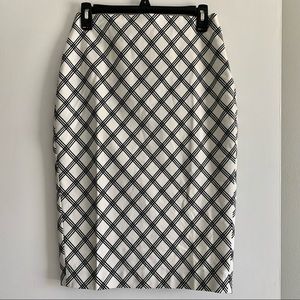 Express B&W Pencil Skirt